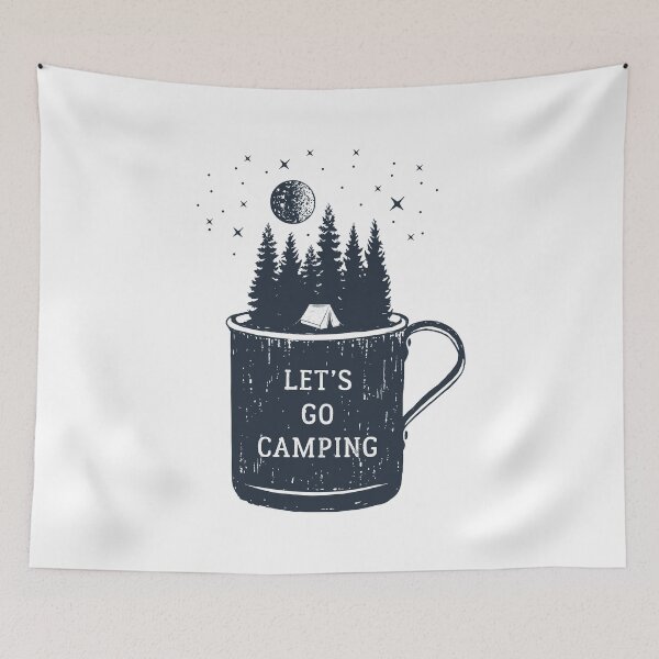 Item preview, Let's Go Camping designed and sold by Sloth Astronaut.