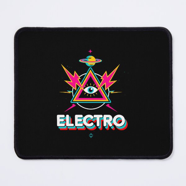 Item preview, Electro DJs T-Shirt. 80s Synthwave Eye Triangle & Lightning Design designed and sold by paulo silveira.