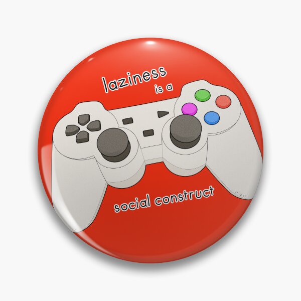 Item preview, Laziness is a social construct (red background) designed and sold by Chiara Filincieri.