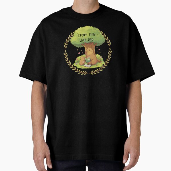 Item preview, Fathers Day : Capybara Dad sticker "Story time with dad" designed and sold by Nuist25.