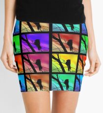 Andy Warhol Inspired Birds Mini Skirt