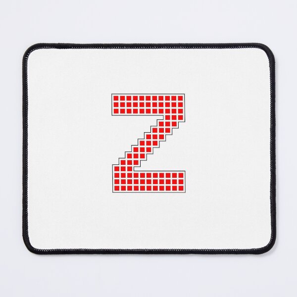 Item preview, Uppercase Z - Red Pixel Block Character designed and sold by PixelGlyphs.