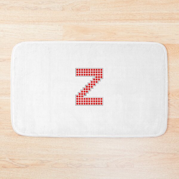 Item preview, Uppercase Z - Red Pixel Block Character designed and sold by PixelGlyphs.
