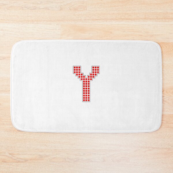 Item preview, Uppercase Y - Red Pixel Block Character designed and sold by PixelGlyphs.