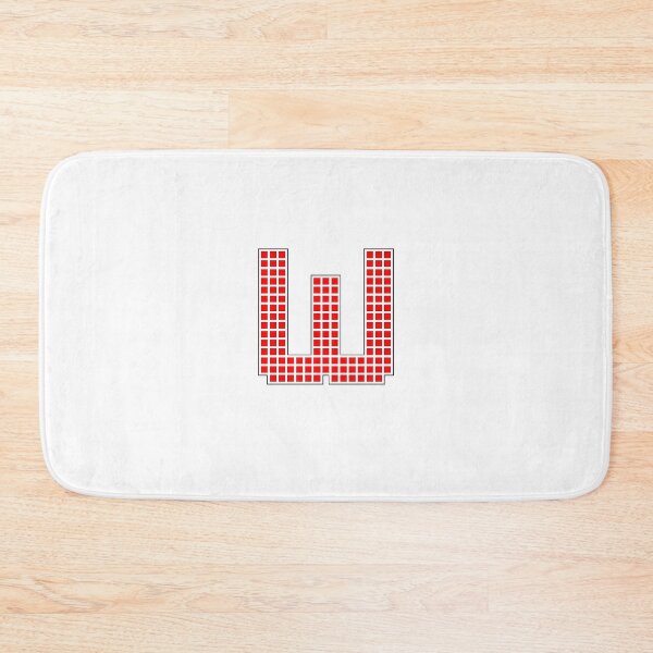 Item preview, Uppercase W - Red Pixel Block Character designed and sold by PixelGlyphs.