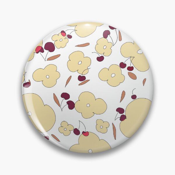 Item preview, Cherries and flowers designed and sold by lapiz_mecanico.