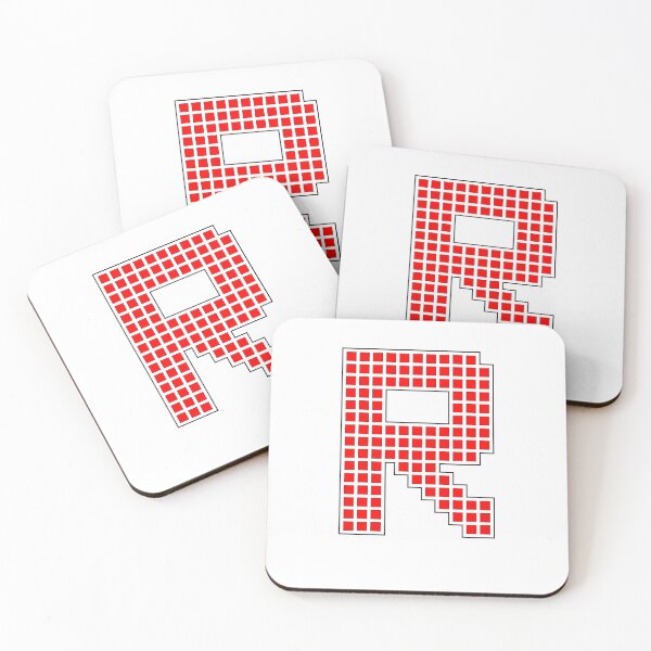Item preview, Uppercase R - Red Pixel Block Character designed and sold by PixelGlyphs.