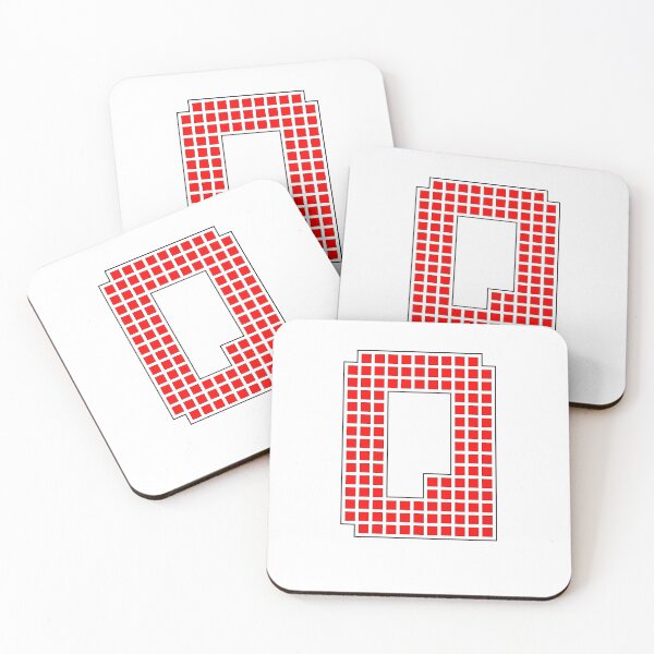 Item preview, Uppercase Q - Red Pixel Block Character designed and sold by PixelGlyphs.
