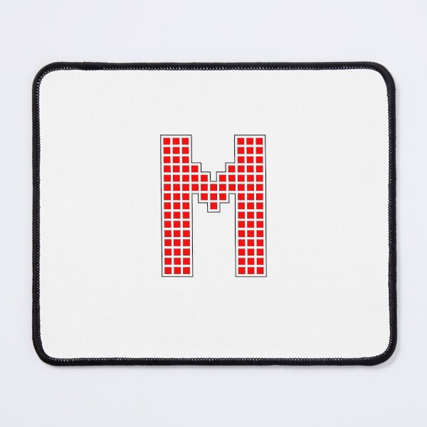 Item preview, Uppercase M - Red Pixel Block Character designed and sold by PixelGlyphs.