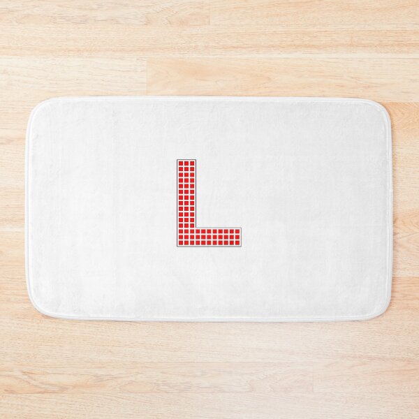 Item preview, Uppercase L - Red Pixel Block Character designed and sold by PixelGlyphs.