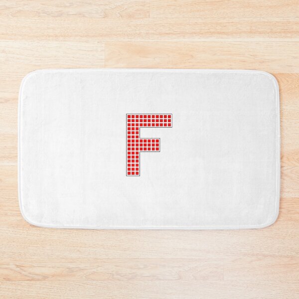 Item preview, Uppercase F - Red Pixel Block Character designed and sold by PixelGlyphs.