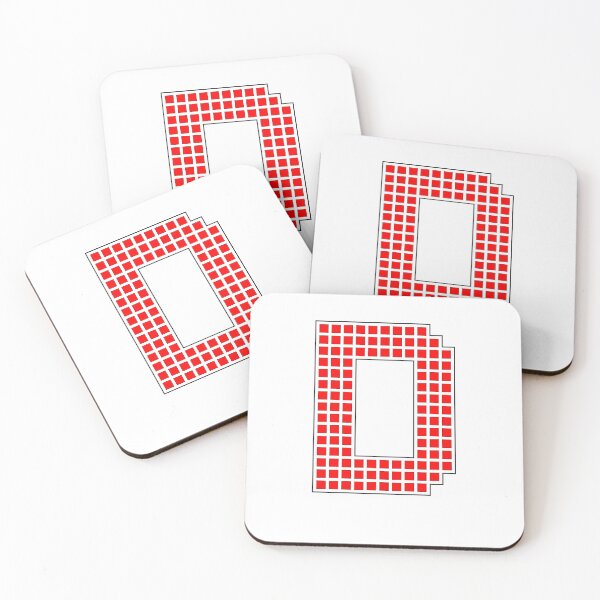Item preview, Uppercase D - Red Pixel Block Character designed and sold by PixelGlyphs.