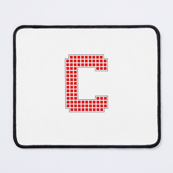 Item preview, Uppercase C - Red Pixel Block Character designed and sold by PixelGlyphs.
