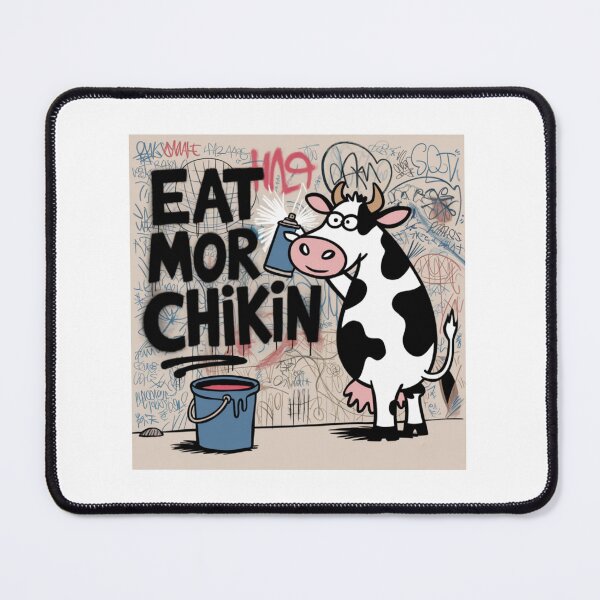 Item preview, Eat more chicken, chicken, cow, steak, funnyfits70, Humor, Funny, retro, vintages, funny quotes, animal humor, designed and sold by FunnyFits70.