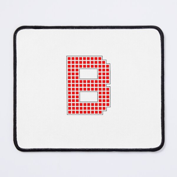 Item preview, Uppercase B - Red Pixel Block Character designed and sold by PixelGlyphs.