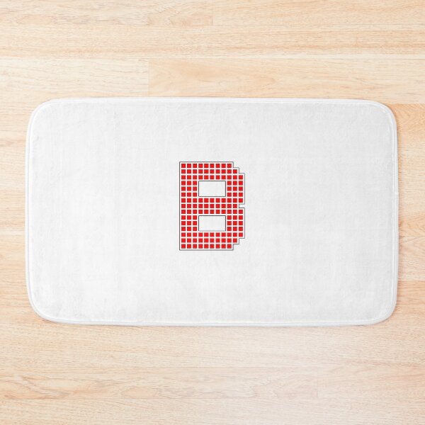 Item preview, Uppercase B - Red Pixel Block Character designed and sold by PixelGlyphs.