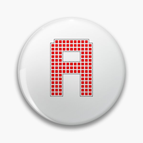 Item preview, Uppercase A - Red Pixel Block Character designed and sold by PixelGlyphs.