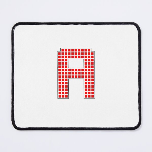 Item preview, Uppercase A - Red Pixel Block Character designed and sold by PixelGlyphs.