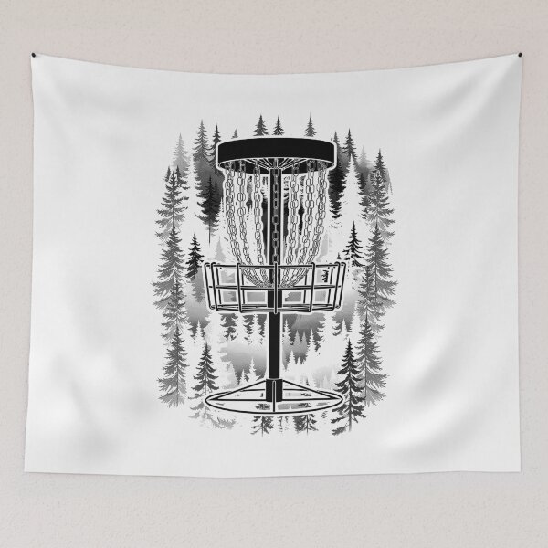 Item preview, Disc Golf Basket Forest Course Funny Woods Golfer Trees designed and sold by GrandeDuc.