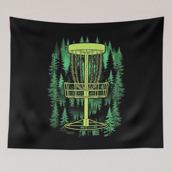 Item preview, Disc Golf Basket Forest Course Funny Woods Golfer Trees designed and sold by GrandeDuc.
