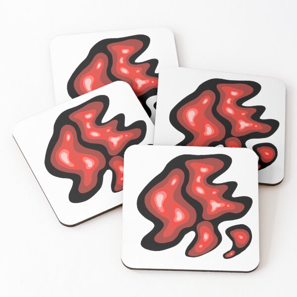Aperçu de l'œuvre Imprimé abstrait noir et rouge dans le style Supreme créée et vendue par STEF-MARKT.