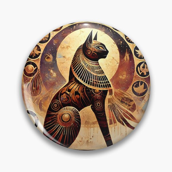 Item preview, Bast of the East – Celestial Cat Goddess of Ancient Egypt designed and sold by Stoneflower-Art.