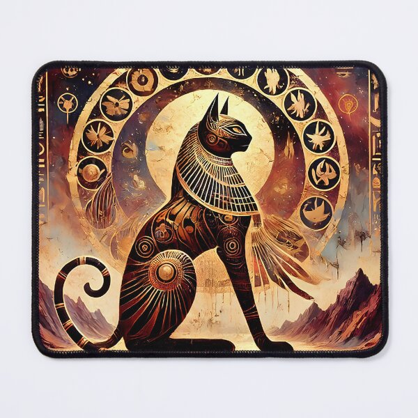 Item preview, Bast of the East – Celestial Cat Goddess of Ancient Egypt designed and sold by Stoneflower-Art.