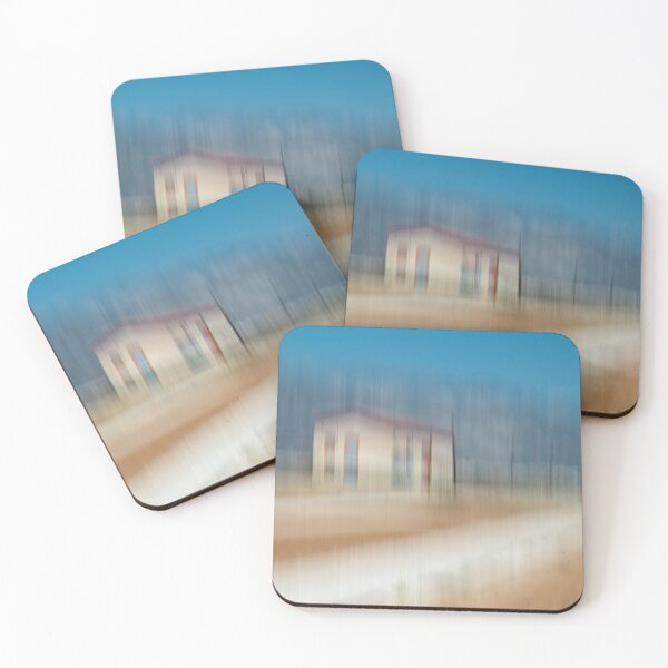 Item preview, Abstract Rural House with Motion Blur – Dreamy Minimalist Landscape Photography Print designed and sold by alkiviades photography.