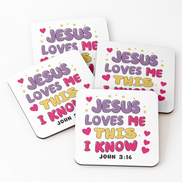 Item preview, Jesus Loves Me This I Know – John 3:16 designed and sold by BlessedHandsDesigns.