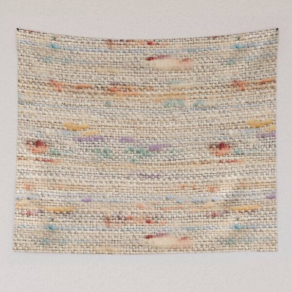 Artikelvorschau, Pastel Woven Textile Texture – Cozy Boho Fabric Pattern entworfen und verkauft von SylvieVibes.