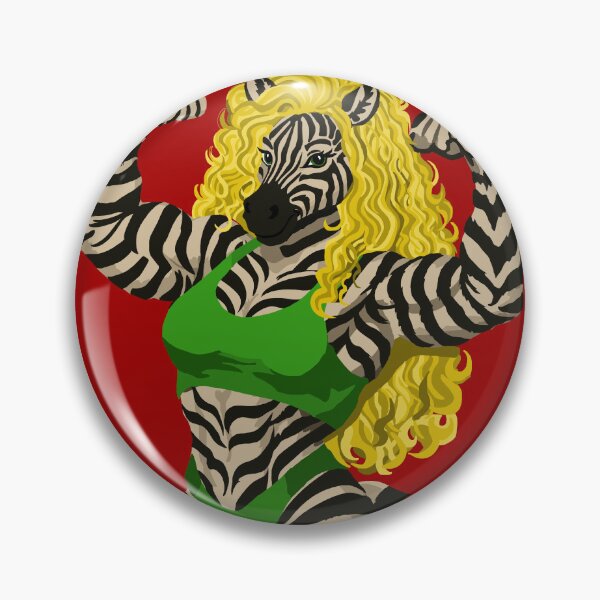 Item preview, Mighty Blond Zebra Woman designed and sold by KlakkDrawsStuff.