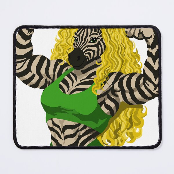 Item preview, Mighty Blond Zebra Woman designed and sold by KlakkDrawsStuff.