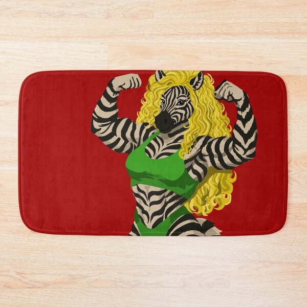 Item preview, Mighty Blond Zebra Woman designed and sold by KlakkDrawsStuff.