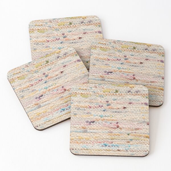 Artikelvorschau, Pastel Woven Textile Texture – Cozy Boho Fabric Pattern entworfen und verkauft von SylvieVibes.