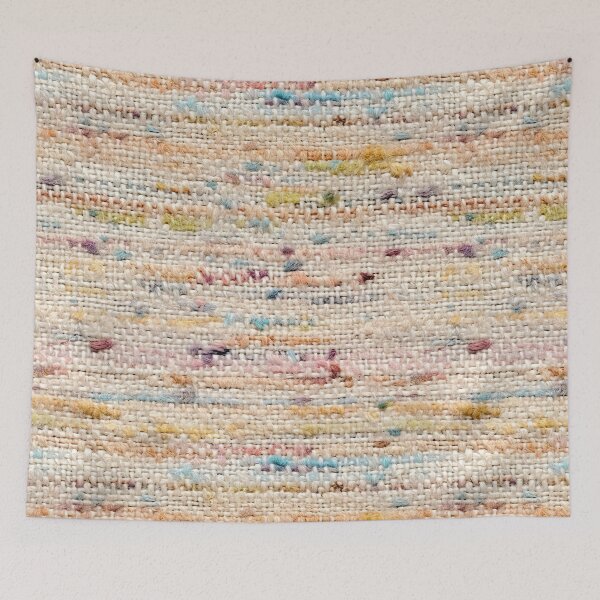Artikelvorschau, Pastel Woven Textile Texture – Cozy Boho Fabric Pattern entworfen und verkauft von SylvieVibes.