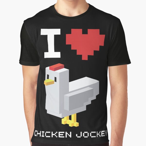 Vista previa del artículo con la obra «Me encanta Chicken Jockey», diseñado y vendido por AnnieKocoy.