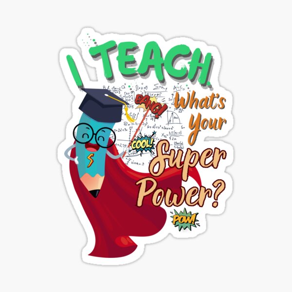 Item preview, Teaching: The Real Superpower designed and sold by TEEGRAF Design.
