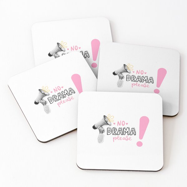 Item preview, Pink aesthetic sticker No drama please! designed and sold by ElizabethCoelho.
