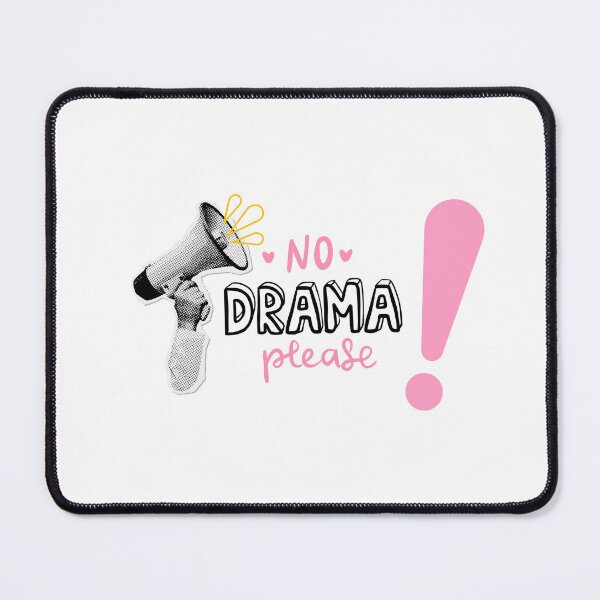 Item preview, Pink aesthetic sticker No drama please! designed and sold by ElizabethCoelho.