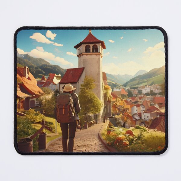Item preview, Golden Hour in a Fairytale Village designed and sold by fotorealo.