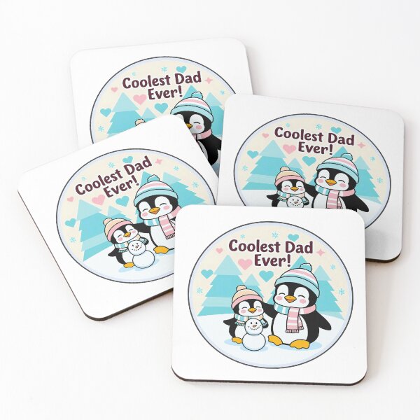 Item preview, Fathers Day : Penguin Dad "Coolest Dad Ever" designed and sold by Nuist25.