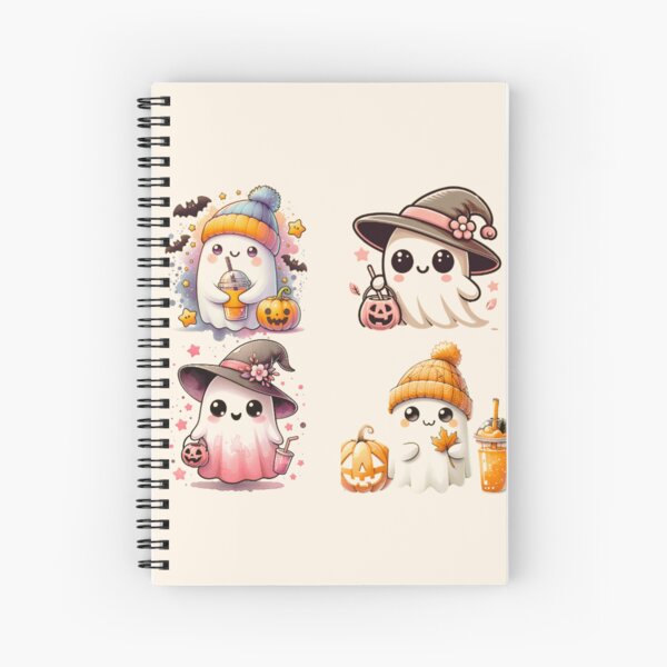 Item preview, Cute Pastel Halloween Watercolor Collage – Aesthetic Ghosts, Pumpkins & Candy designed and sold by KandalaFashion.