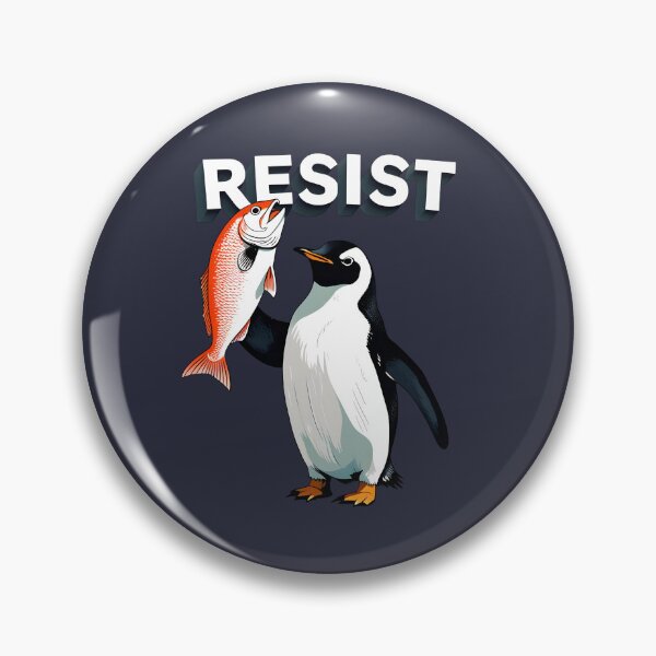 Item preview, Resist Penguin Funny Penguin Against Tariff designed and sold by KateLeap.