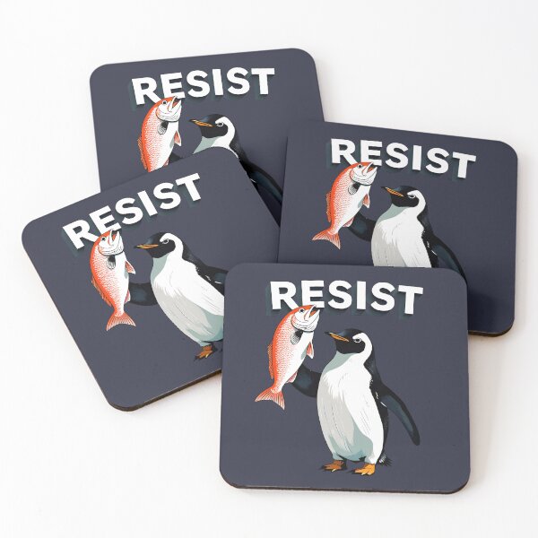 Item preview, Resist Penguin Funny Penguin Against Tariff designed and sold by KateLeap.