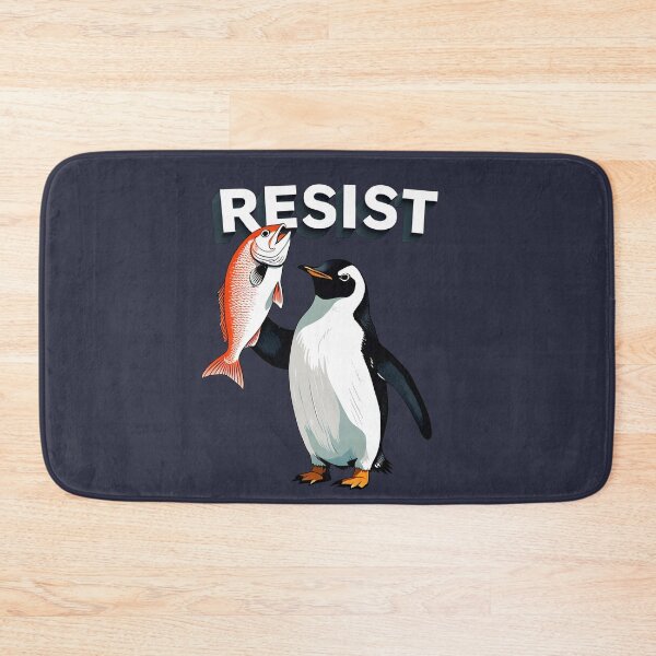 Item preview, Resist Penguin Funny Penguin Against Tariff designed and sold by KateLeap.