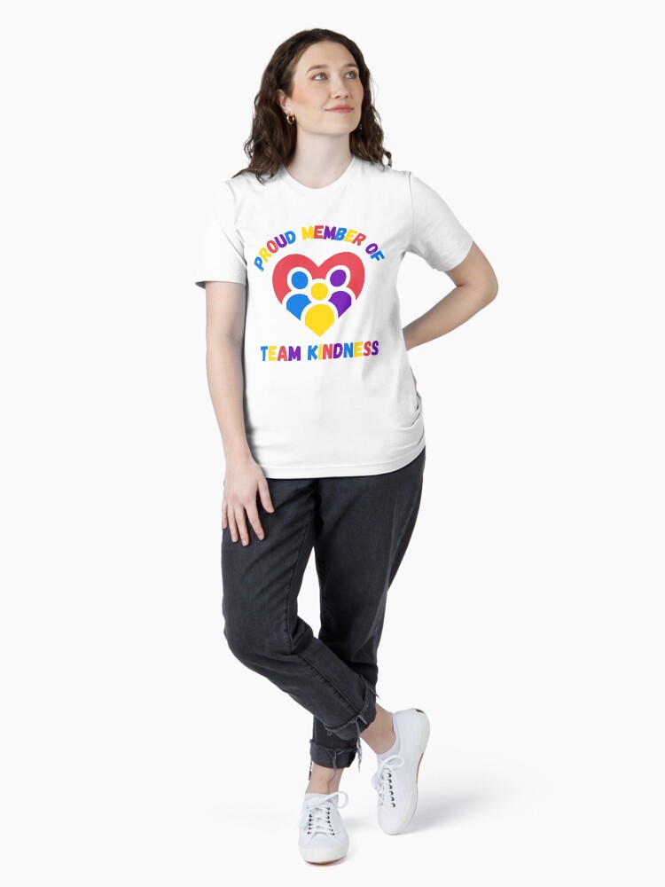 Thumbnail 4 of 7, Essential T-Shirt, Proud Member of Team Kindness - Colorful designed and sold by kindnesshero.