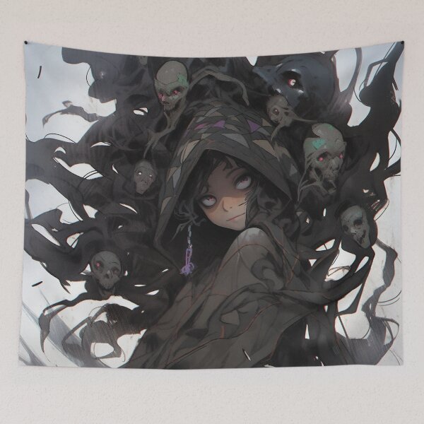 Item preview, Eerie Haunted Spirit Anime Girl designed and sold by bubblegoth.