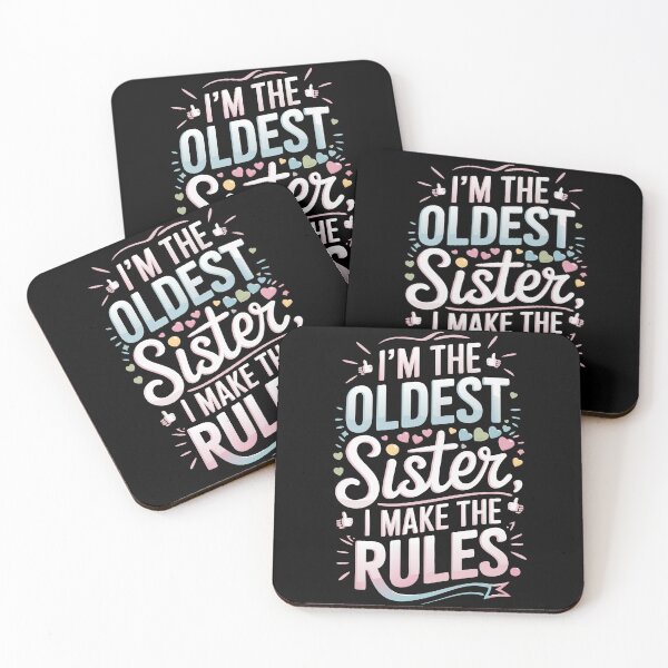 Item preview, Oldest Sister Quote - Funny Bold Typography - Bossy Sibling Vibes designed and sold by pixelated_echoes.