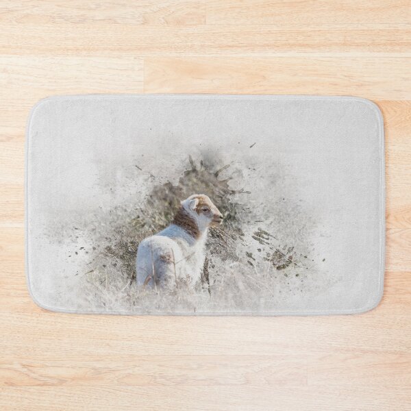 Item preview, Watercolour Photograph Welsh Mountain Lamb designed and sold by Jane Stanley Photography.