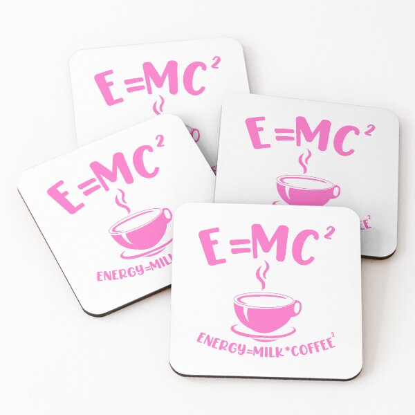 Item preview, Pink Energy = Milk x Coffee²  (E = MC²) – Funny STEM Physics Pun Gift designed and sold by StemMerch247.